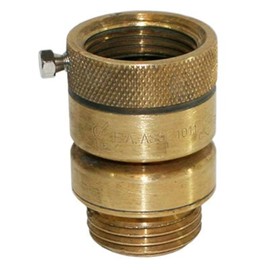 Merrill MFG BVBADNL75 Vacuum Breaker Hose Bib Backflow Preventer, 3/4 Inch, Brass Finish