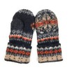 Warm Women Knit Mittens 100% Icelandic Wool Fleece Lined by