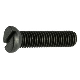 Black Oxide Slotted Weaver Oval Head Gun & Scope Screws - 10 pcs. (#6-48 x 1/2")