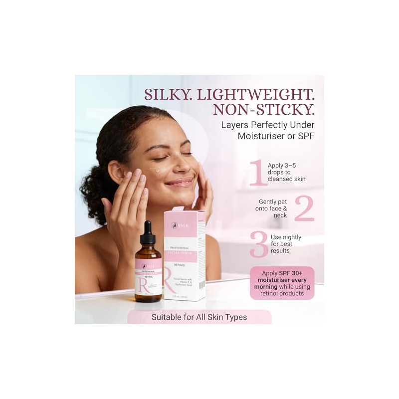 Sylk Retinol Serum for Face with Hyaluronic Acid and Vitamin