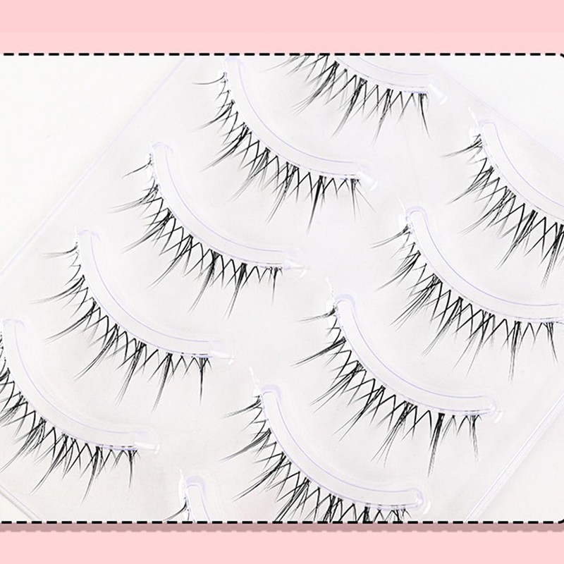 False Eyelashes, Natural, Transparent Axis, Handmade Popular, DIY at Home,