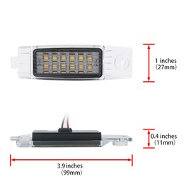 Toyota Compatible Hiace Kruger Compatible RAV4 Land Cruiser Compatible 200 Lexus RX300 2 LED License Plate Light Lamp