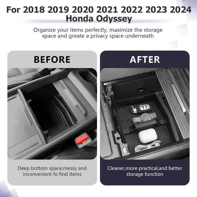 LUWU 2024 Odyssey Center Console Organizer Compatible with 2018-2022 2023