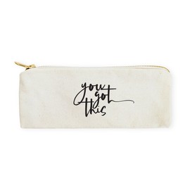 The Cotton & Canvas Co. You Got This Small Cosmetic Case and Travel Pouch for Office and On The Go