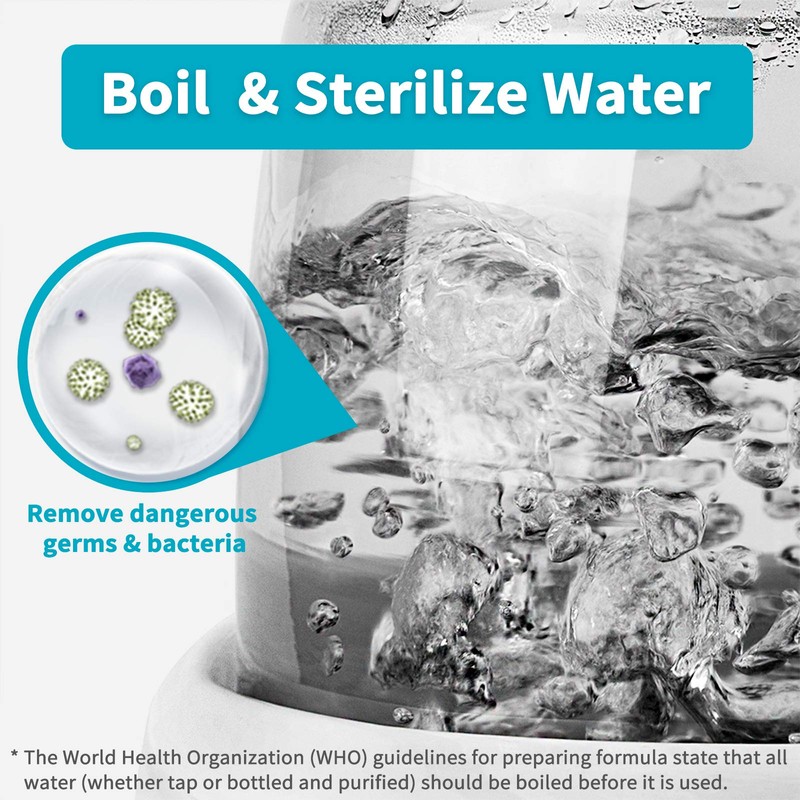 Formula Ready Baby Water Kettle- One Button Boil Cool Down
