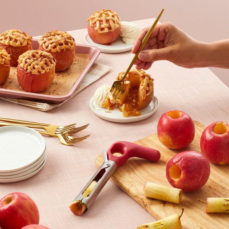 Chef'n Ambidextrous apple corer, Berry