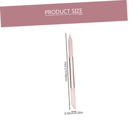 Baluue 2Pcs Glass Nail File Portable Manicure Tools for Nail Polishing and Grinding Durable Cylinder Design for Salon Home Use Elegant Colors