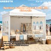 GREBSTK 10x10ft Pop Up Canopy Tent with Sidewalls, Instant Setup,