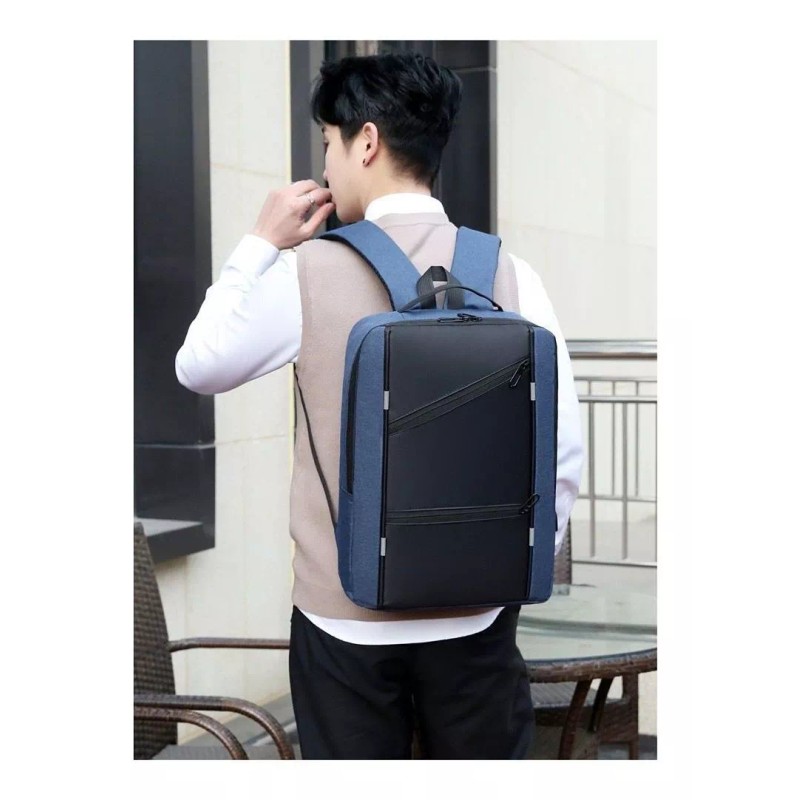 BOSSCO Mochila Antirrobo Impermeable Escolar Laptop 15.6p Carga Usb