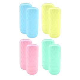 Fundas de Botellas de Silicona Fundas Elásticas (8PCS) para Contenedores Herramienta a Prueba de Fugas Para Artículos De Cambiador De Viaje Frascos de Champú Cosméticos Mayoría De Contenedores (8Pcs)