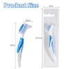 Denture Brushes Set of 2 with Double Bristle Head, Denture