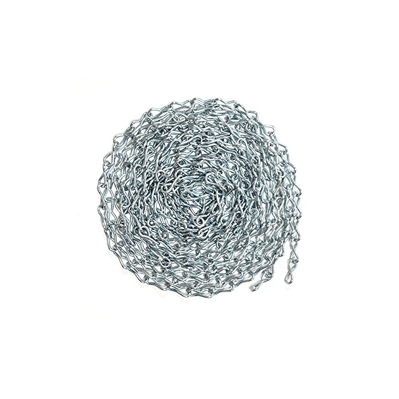 #14 x 15-FT Zinc-Plated Steel Jack Chain – Weldless Twist