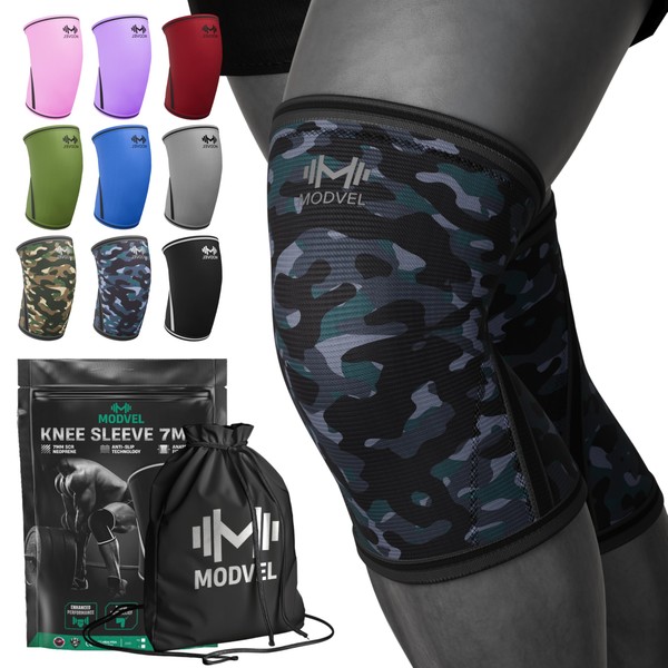 Modvel Strength 7mm Neoprene Knee Sleeves for Men and Women