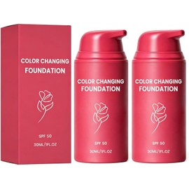 Base de Maquillaje Coreana que Cambia de Color para Pieles Maduras (2PC)