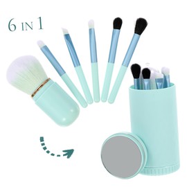 minkissy 3 Sets Makeup Brush Set Eye Shadow Makeup Kit for Women Supple Makeup Brush Makeup Brush Organizer for Vanity Loose Cosmetic Travel Thick Aluminum Tube Beauty Products
