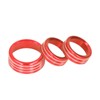 Air Conditioner Switch CD Button Knob Cover Trim Aluminium Alloy