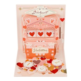 FaCraft Happy Valentines Day Card - Pop Up Valentines Day Card 3d Valentines Day Card With Envelop Note Card Popup Valentines Day Card for Women Her Wife Daughter Teacher Mom