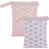 AKOZLIN Bolsa para Ropa Mojada, Beige,Impermeable, 2 Pcs Bolsas para