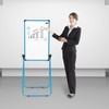 Height Adjustable Double-Sided Available Reversible Mobile Whiteboard, Magnetic Dry Erase