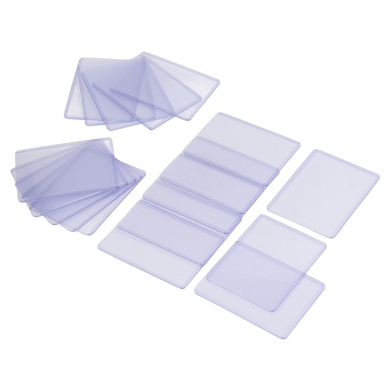 100pcs Regular Top Loaders Transparent Card Sleeves Collectible Card Top