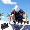 Solar Panel Mount Set of 4 in Black, High-Quality Z-Angle