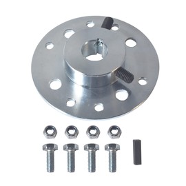 5/8" Bore 3/16" Keyway Heavy Duty Rear Sprocket, Drum Brake, and Hub Adapter Kit for Mini Bikes and Go-Karts