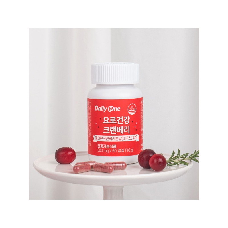 Daily One Urinary Tract Health Cranberry 300mg / 데일리원 요로건강