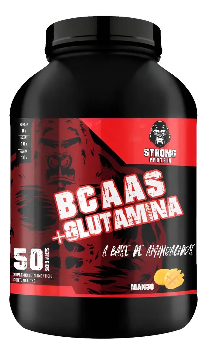 Bcaas  Glutamina Strong Protein 1kg Varios Sabores