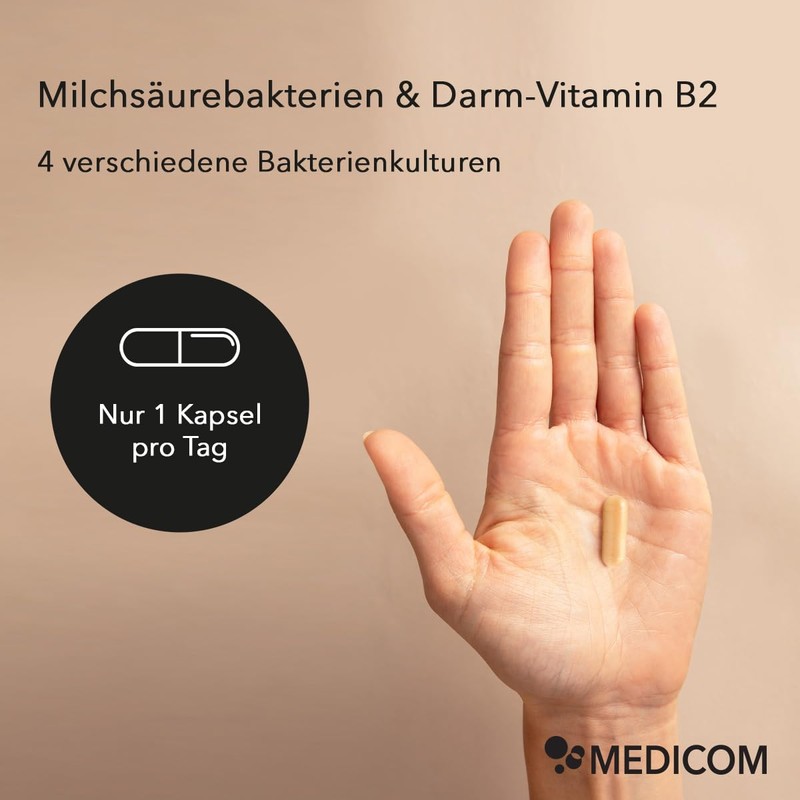 Medicom Medicom - ProBalance Kapseln, mit 4 hochdosierte Milchs?urebakterienkulturen und