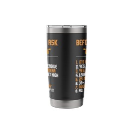 Before You Ask - FPV Drone Pilot Operator Quadcopter Stainless Steel Insulated Tumbler
