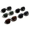 LIGOES TR90 Polarised Sunglasses Retro Square Flattop Sunglasses Double Bridge