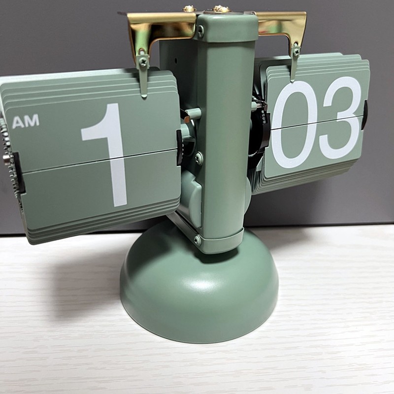Retro Flip Down Clock with Reminder Timer Stable Accuracy Creative