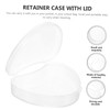 IWOWHERO 2pcs Portable Denture Case Set Convenient Holder for Retainers
