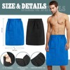 Newwiee 2 Pcs Men's Bath Towel Wrap Adjustable Body Shower