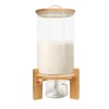 HAPPCUCOE Grain Dispenser Multigrain Storage Jar Clear Glass Rice Flour