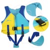 Neoprene Blue Yellow Summer Children Life Jacket Fin Buoyancy Floating