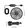 USB Car Cooling Fans for Backseat - 3 Speeds Carseat