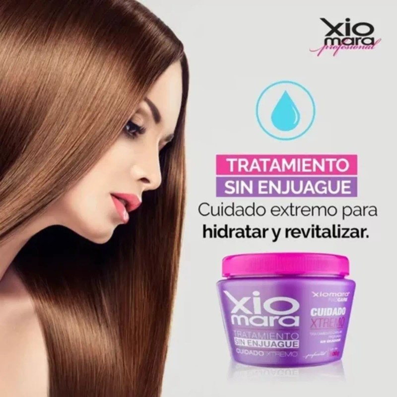 Xiomara Trat Capilar Sin Enjuague Cuidado Xtremo 500g 3 Pzs