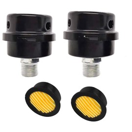 Air Compressor Silencer 1/2"PT 20mm Filter Air Compressor Muffler Accessories Air Compressor Intake Filter Noise Muffler Silencer 20mm Thread ，Pack of 2