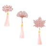 CAXUSD 2pcs Creative Lotus Metal Bookmarks Tassel Decor of Hollowed-Out