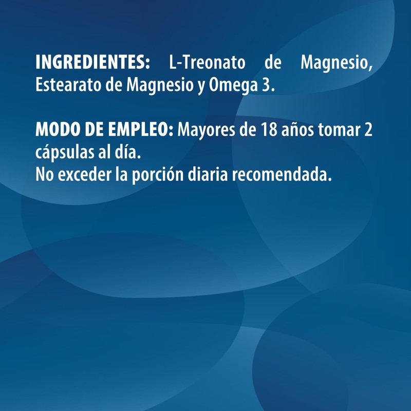 TREONATO DE MAGNESIO | L-Treonato de Magnesio con Omega 3