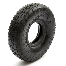 10" Tyre & Inner Tube 4.10/3.50-4 Knobbly Tread 4 Inch Wheel Sack Truck Trolley
