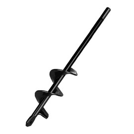 Earth Drill, Gardening, Auger Drill, Lawn Bit, Adapter, Hexagonal Shaft Bit, For Home Vegetables, Gardening, Agriculture, Soil, Gardening, Hole Digging, 1.6 x 8.7 inches (4 x 22 cm)