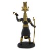 Black Thoth Egyptian God Golden Accents Statue