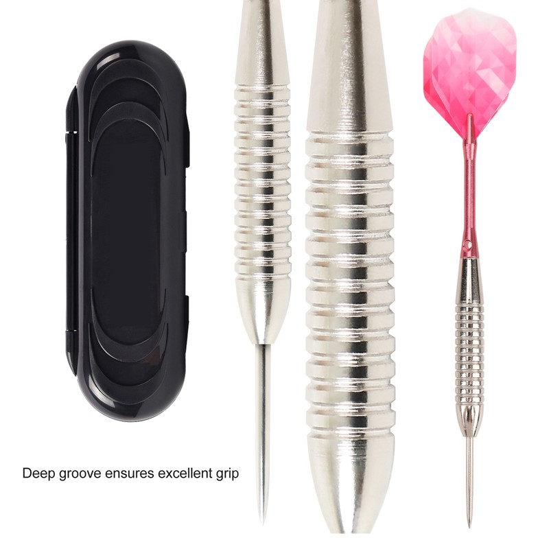 Steel Tip Darts Set Professional Darts Deep Groove Barrel Aluminum