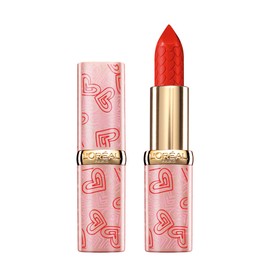 L'Oréal Paris MakeUp Limited Edition 2021 Je T'Aime Color Riche, Lipstick with Relief Hearts, Full Colour, Satin Finish, 125 Maison Marais - 200 g