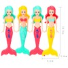 4Pcs Mermaid Bath Toys, Diving Toys Mermaids Swimming Toys, Swimming