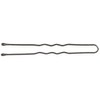 ForPro Hair Pins, Black, Ball-Tipped, Crimped, Non-Damaging, 2” L, 1