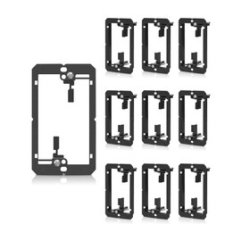ANONION 10 Pack Single Gang Low Voltage Mounting Bracket Device for Telephone Wires Network Cables HDMI Coaxial Speaker Cables 10 Mounting Bracket