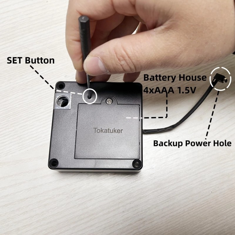 Tokatuker Invisible Electronic Cabinet Lock Hidden NFC Lock DIY RFID